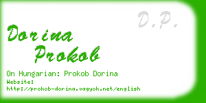 dorina prokob business card